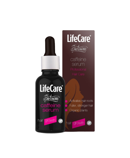 Ser pentru stimularea cresterii parului, cu cofeina si plante BIO, Life Care®