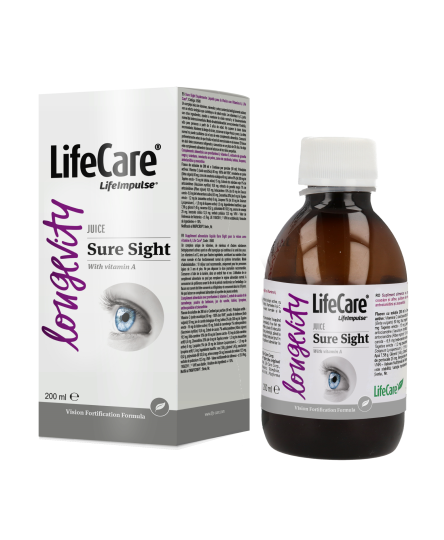 Supliment alimentar lichid pentru vedere, Sure Sight, cu Vitamina A, Life Care®