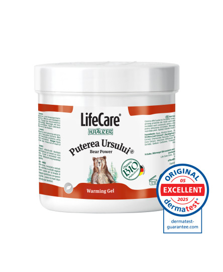 Gel incalzitor, Puterea Ursului®, cu plante BIO, Life Care®