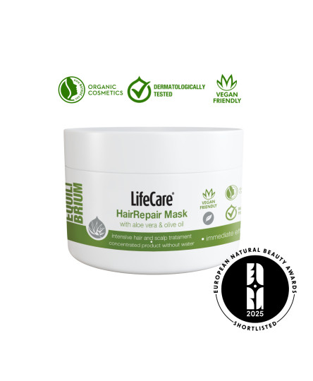 Masca reparatoare pentru par si scalp, cu aloe vera si ulei de masline BIO, EQUILIBRIUM, Life Care®